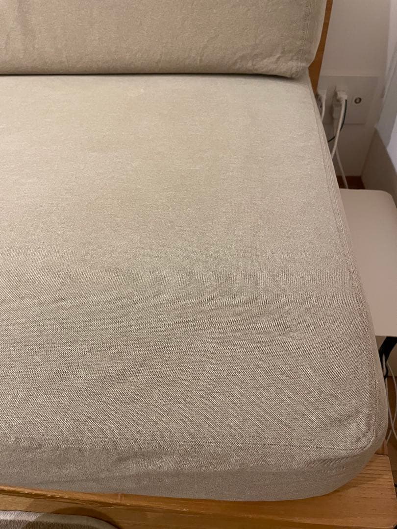 無印良品　ソファ ベージュのシンプルモダン2〜3人掛けソファ