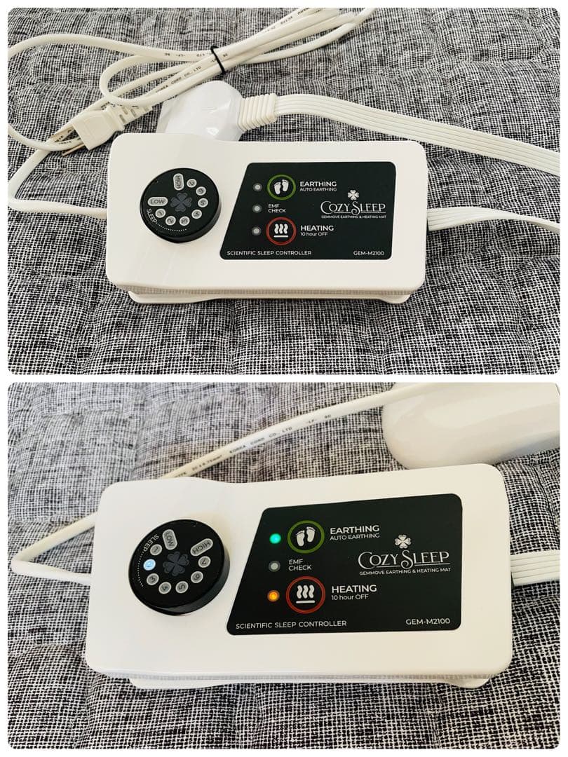 【seiriu】ジェンマジャパン アーシングマット 温熱機能付き　シングル