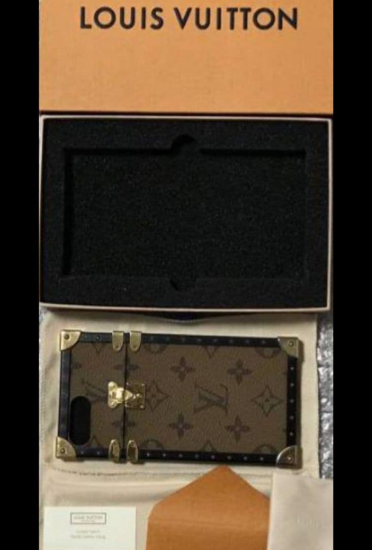 【美品】ルイヴィトン モノグラムリバース iPhone7PLUS 8PLUS