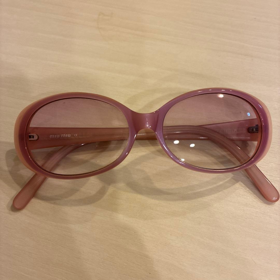 よ*ん様 即日発送　Miu Miu ピンク サングラス ストーン付き