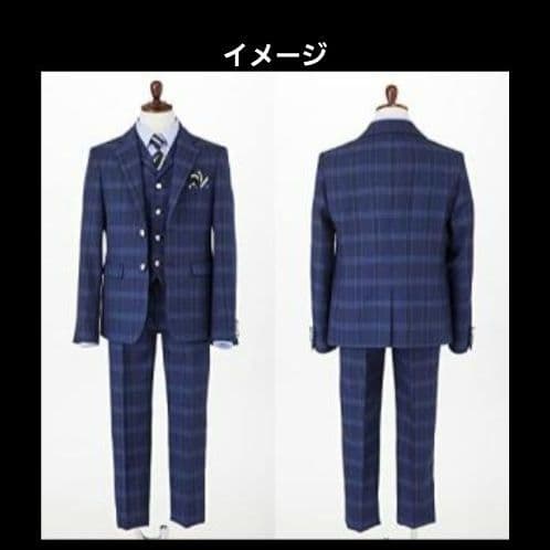 ワンダーファクトリー スーツ キッズ 160 ネイビー セットアップ 5点セット