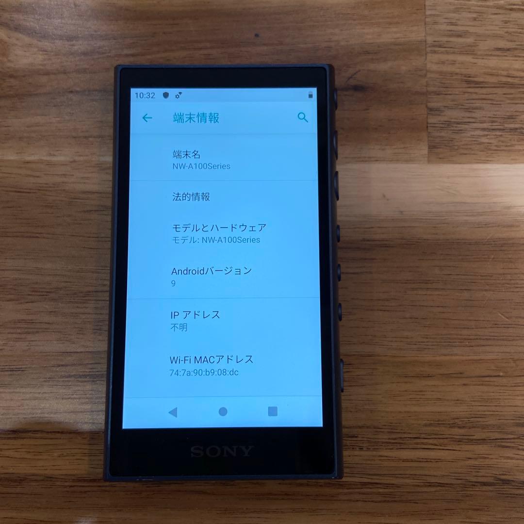 Y1124 SONY ウォークマン NW-A100 16GBモデル