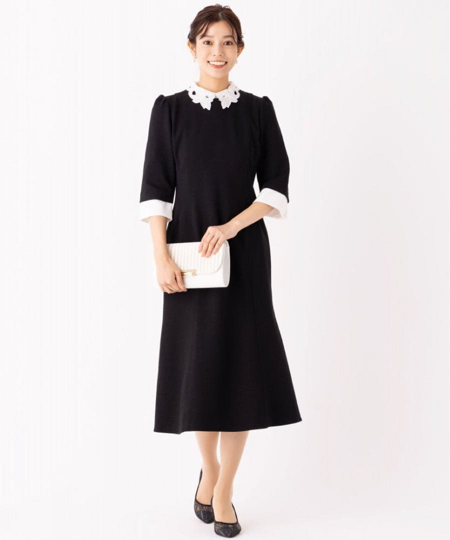 新品CELFORDFORDセルフォードエンブロイダリーカラーポンチワンピース