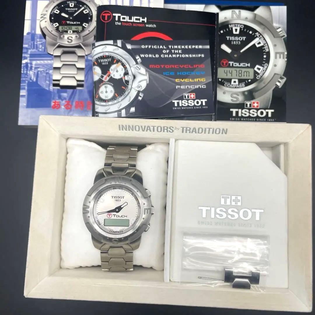 ◯ TISSOT ティソ TTOUCH 1853 シルバー 腕時計 不動品