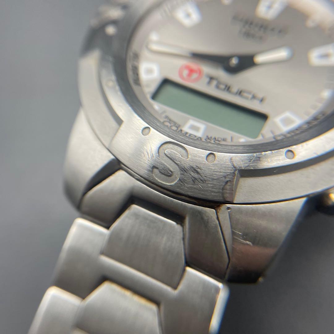 ◯ TISSOT ティソ TTOUCH 1853 シルバー 腕時計 不動品