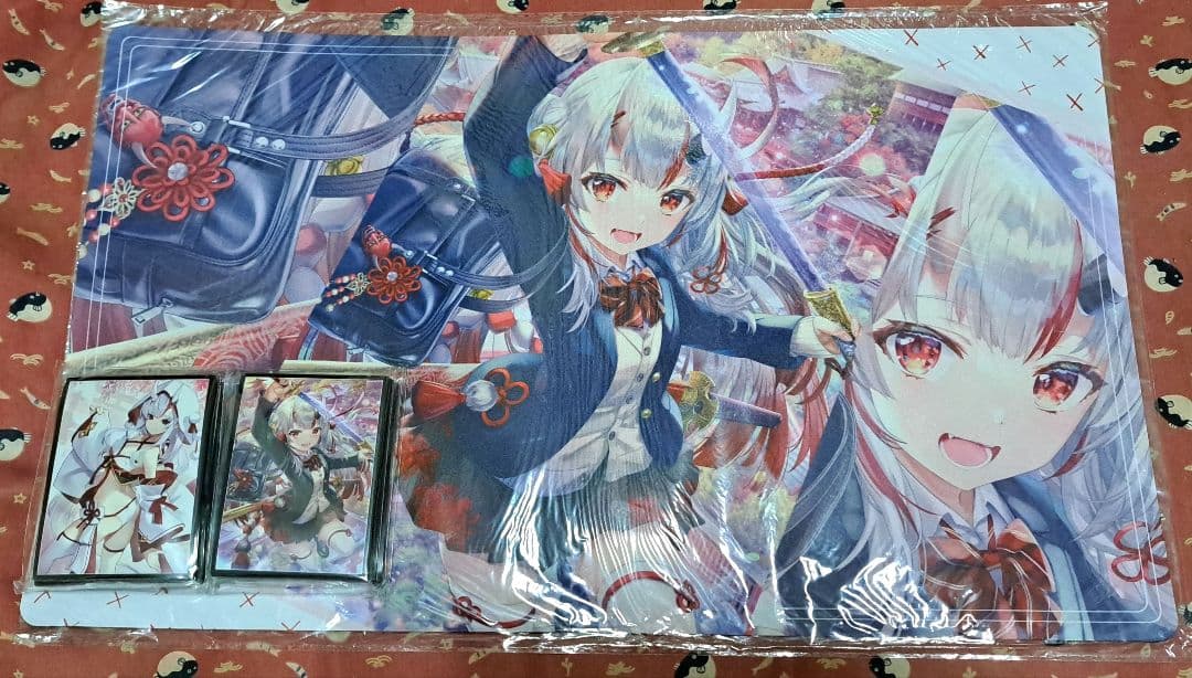 ホロライブ　百鬼あやめ　プレイマット&スリーブセット(初期版)