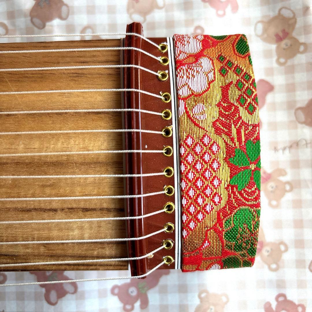 ⭐️9月セール⭐️ 【極美品】ミニ琴 13弦 和楽器　誰でも弾けるお琴　インテリア