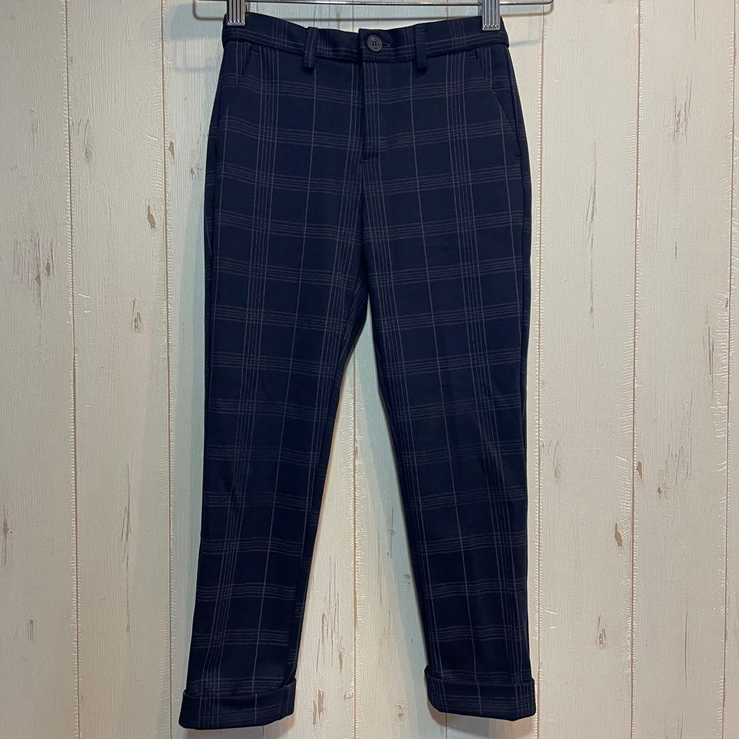 入学式 フォーマルスーツ 6点セット 120cm ZARA ネイビー チェック柄