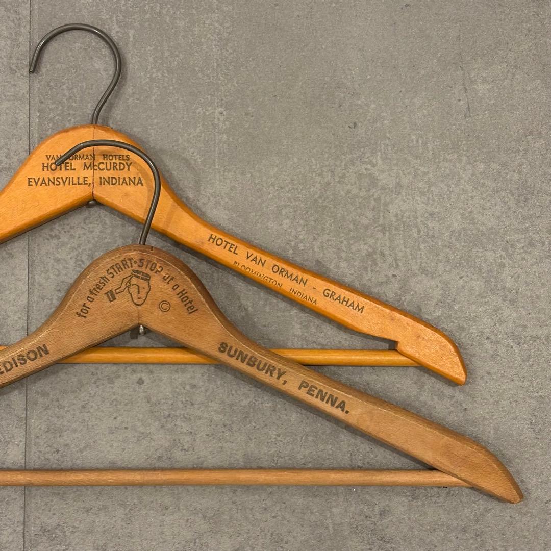 スペシャル アンティーク ビンテージ ハンガー セット 木製 アメリカ　古着屋