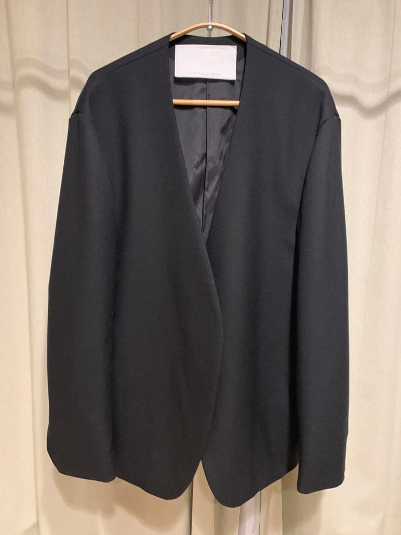 nonnotteノノット　 ノーカラージャケット 黒