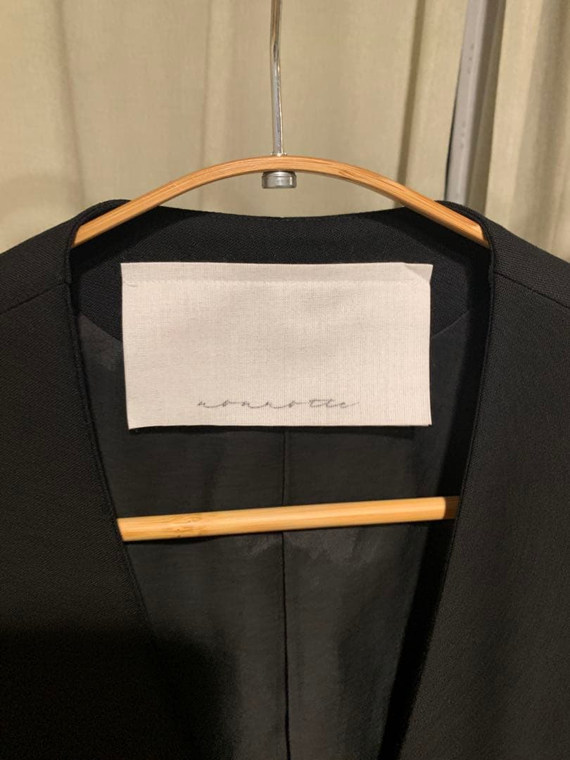 nonnotteノノット　 ノーカラージャケット 黒