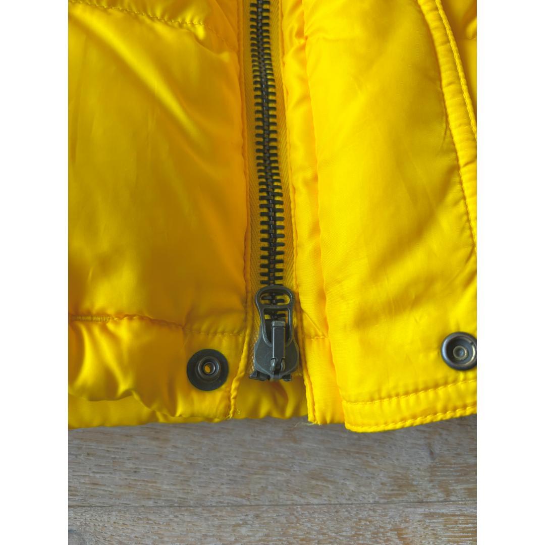 90’s　ラルフローレン ダウンベスト イエロー　美品　L