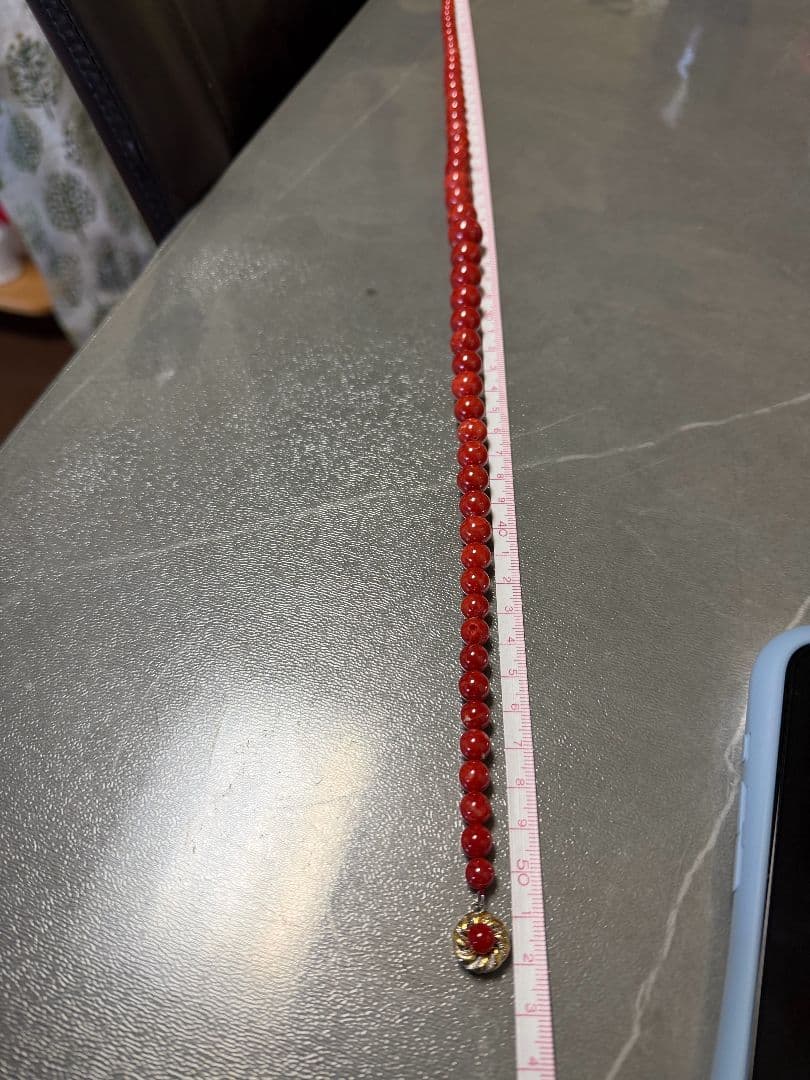 血赤珊瑚 ネックレス 重72g 美品