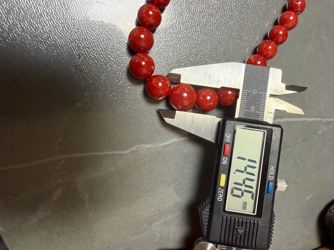 血赤珊瑚 ネックレス 重72g 美品