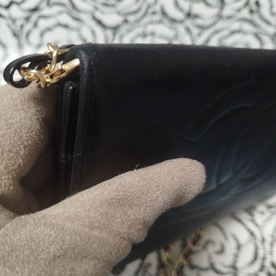 シャネル　デカココ　斜め掛けウォレット　クラッチバッグ