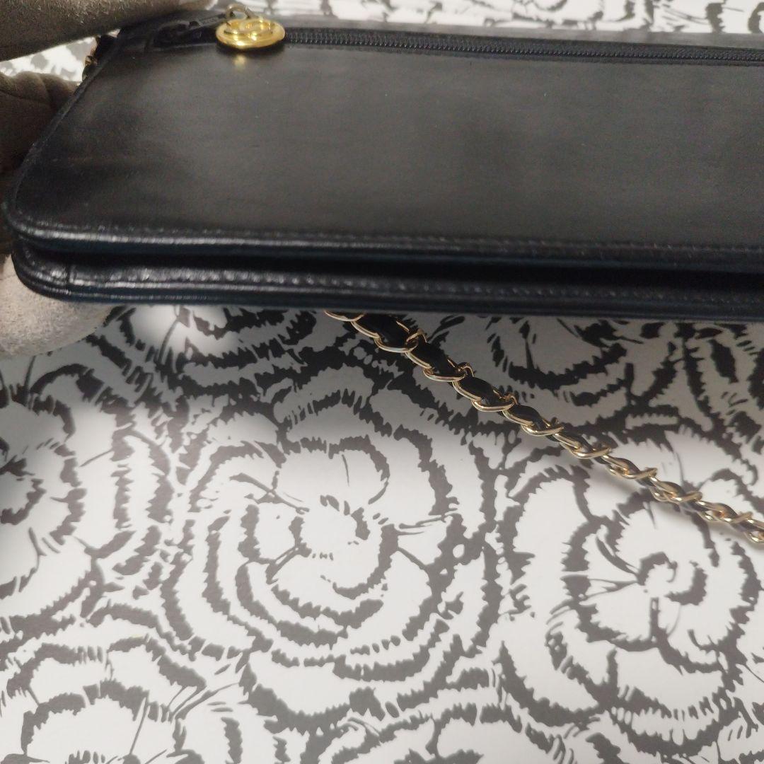 シャネル　デカココ　斜め掛けウォレット　クラッチバッグ