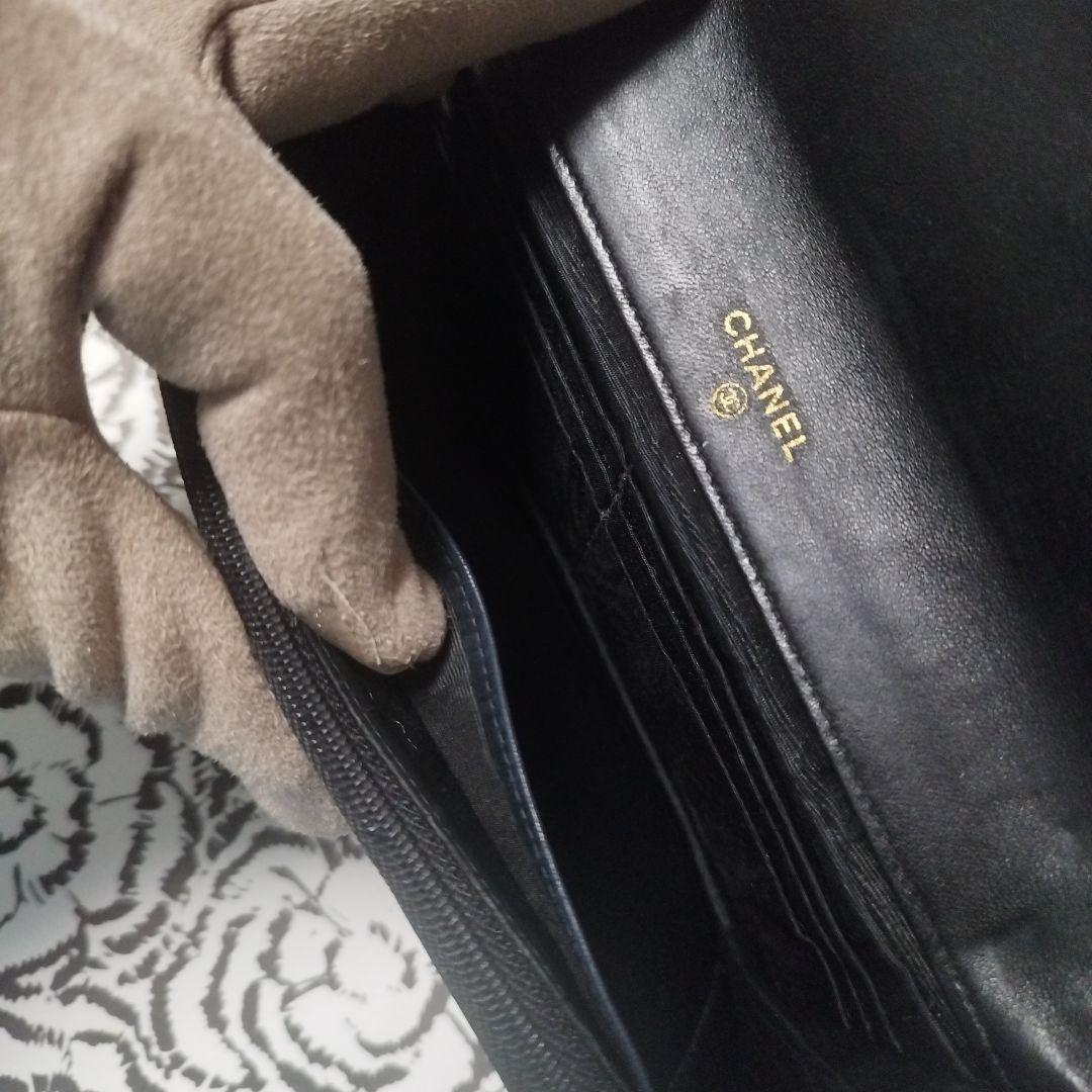 シャネル　デカココ　斜め掛けウォレット　クラッチバッグ