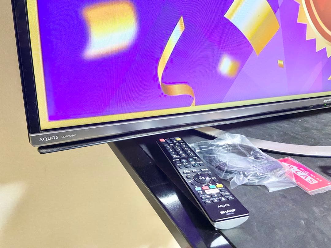 【今だけ優待価格】SHARP AQUOS｜55V型4K｜純正リモコン
