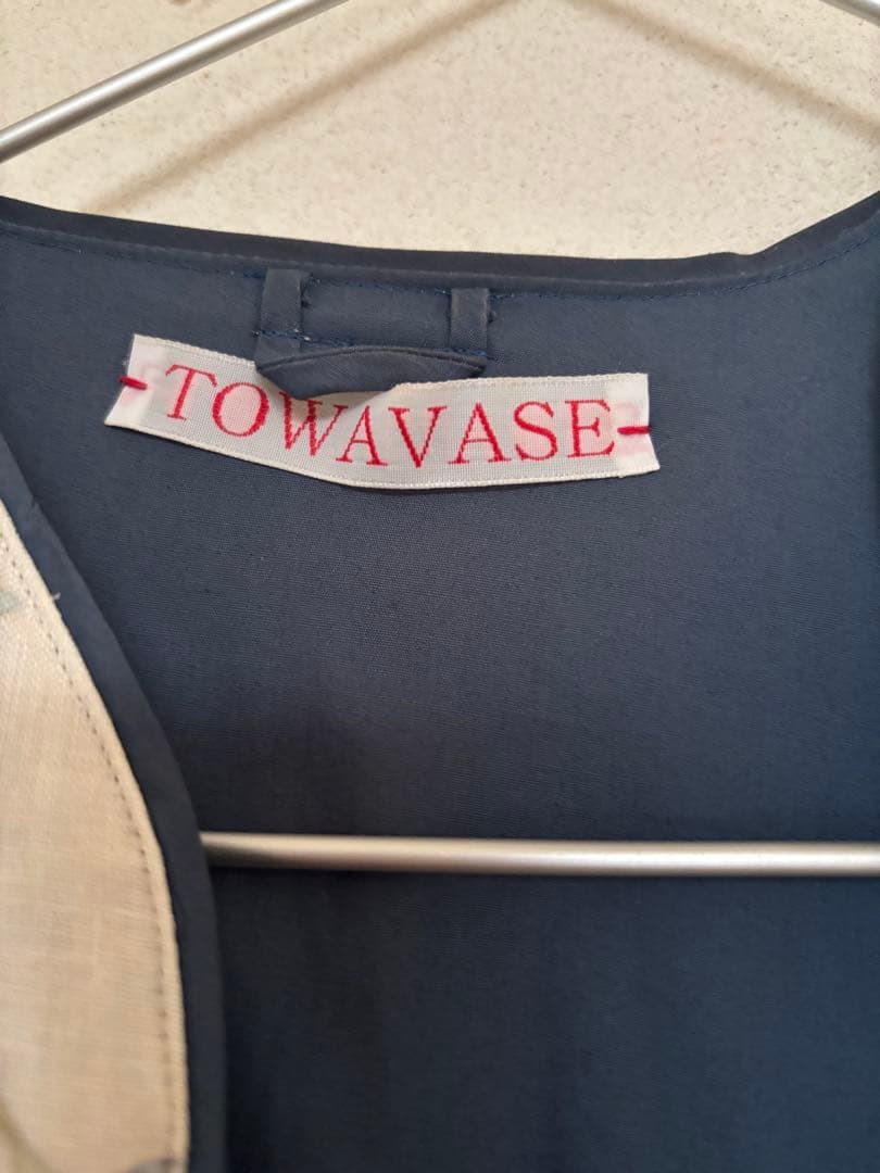 TOWAVASE 花柄 ノーカラージャケット