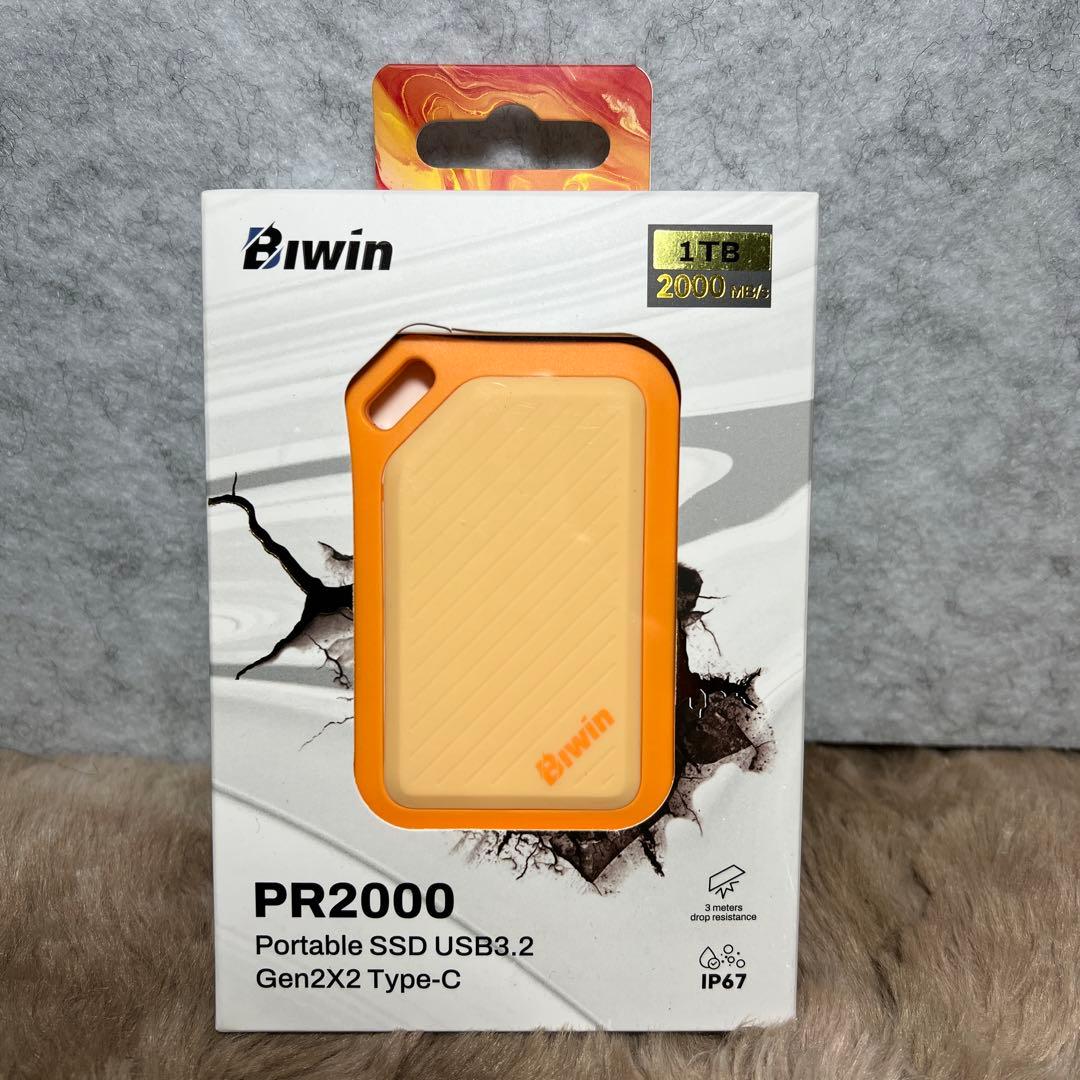 Biwin Amber 外付けSSD 1TB PR2000 USB3.2