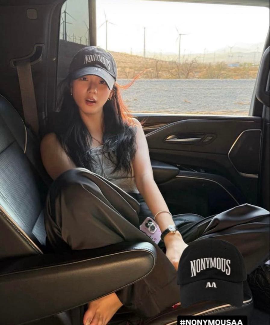 NONYMOUS AA ARCH CAP BLACK BLACKPINK ジス