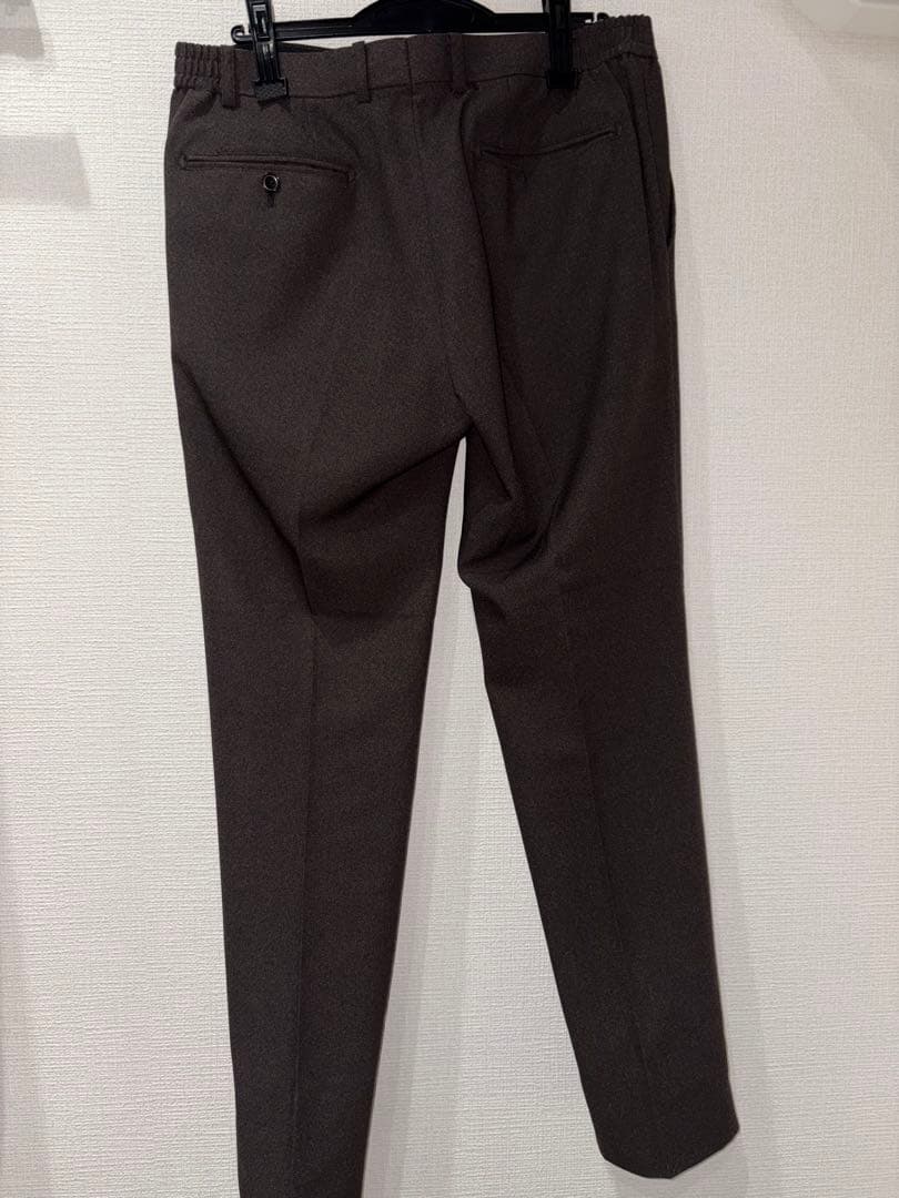 【ジャケット未着用】スーツセレクト ウォッシャブルスーツブラウンセットアップA6