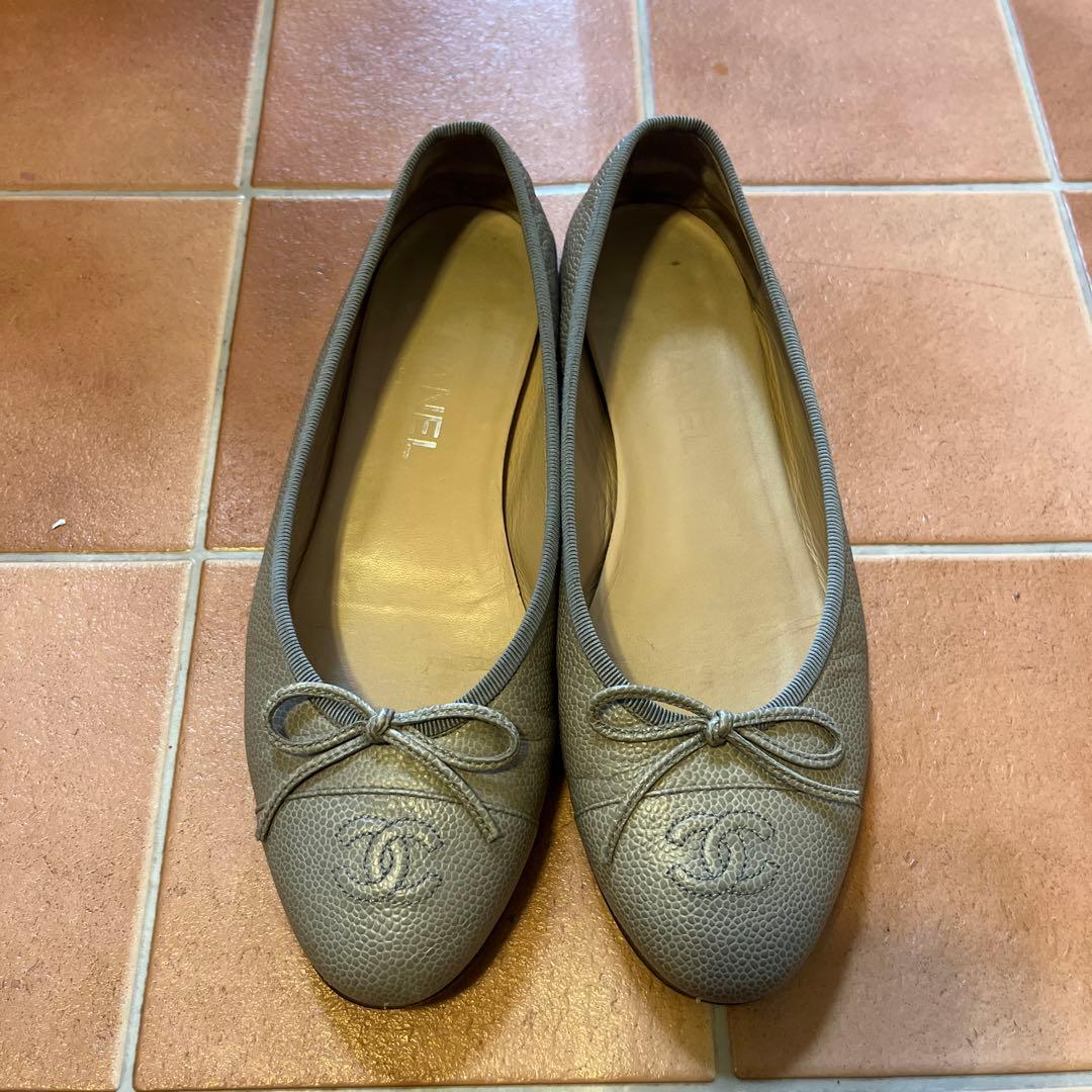 CHANELバレリーナ シャネル サイズ38.5 24 箱無し