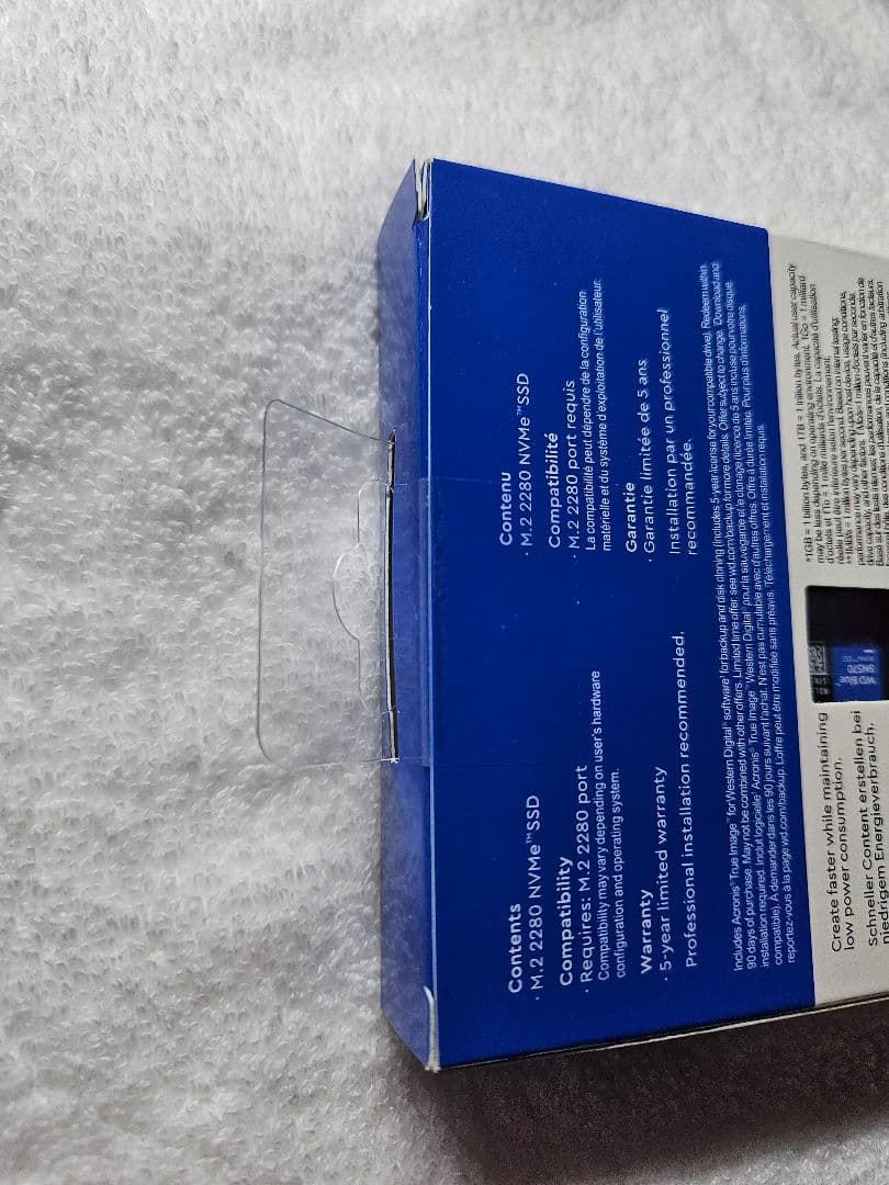 新品未使用未開封品 WD Blue SN570 NVMe SSD 1TB 1箱