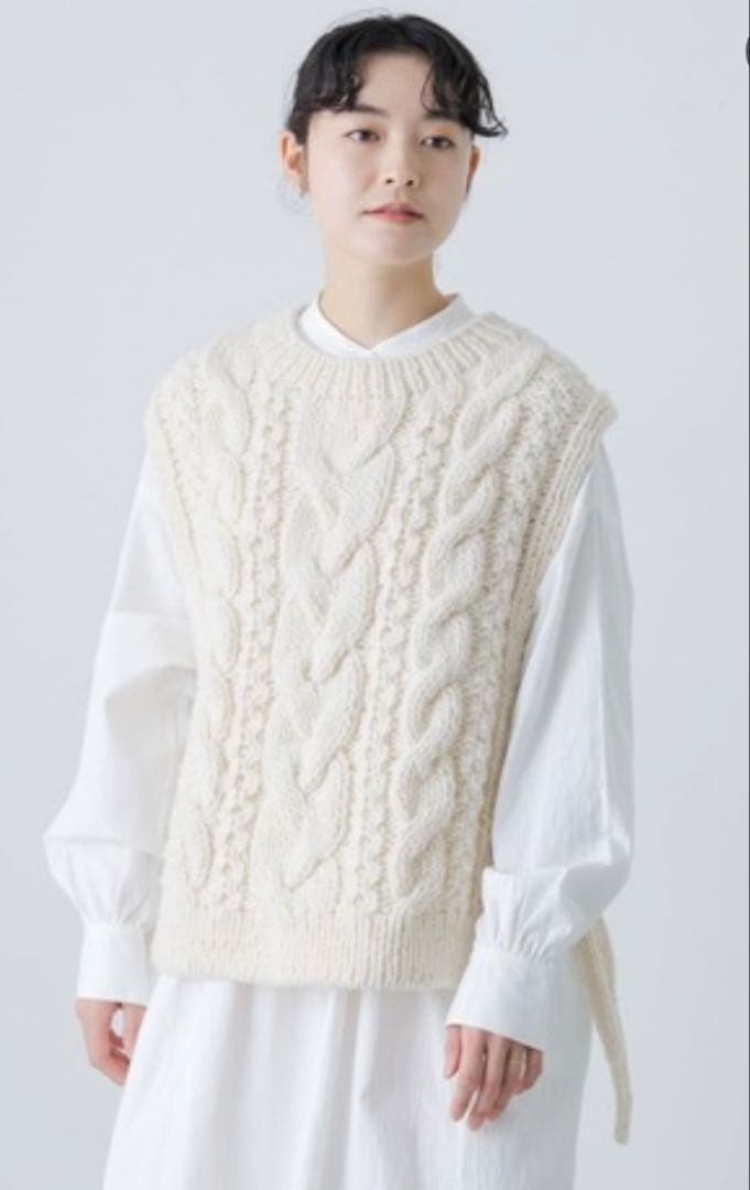 新品 かぐれ ペルーアランニットベスト ベスト