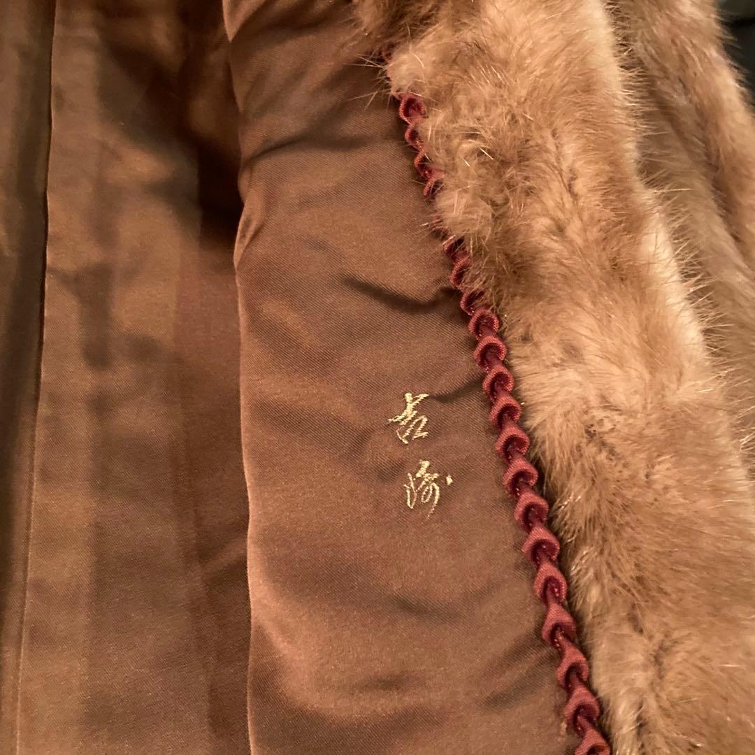 ビンテージ ミンク 毛皮 ジャケット コート リアルファー 茶色 ブラウン