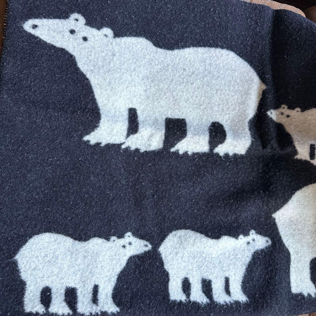 KLIPPAN ホッキョクグマ ブランケット 130x180cm