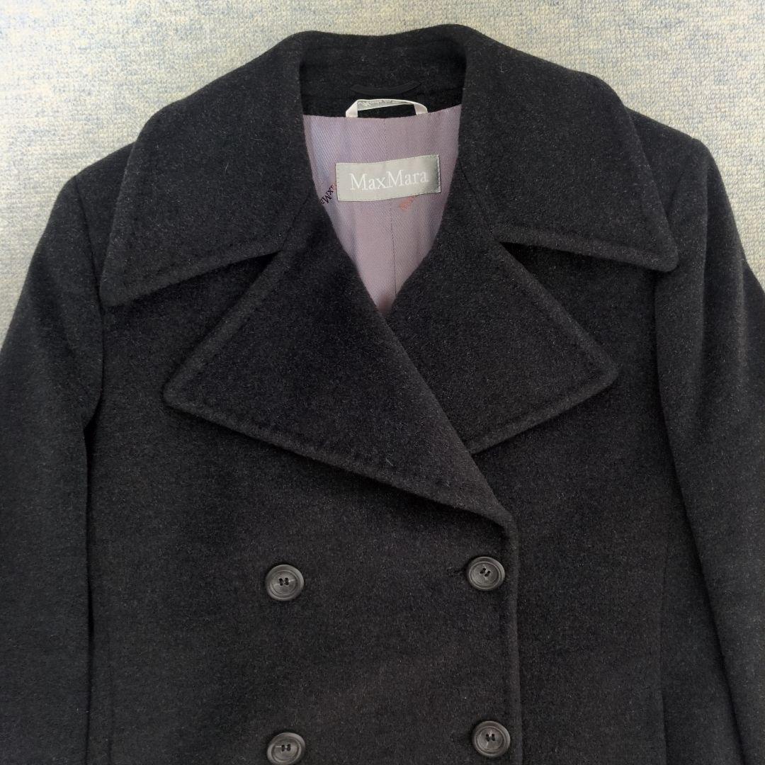 ✨美品✨ Max Mara 銀タグ アンゴラ ウール Pコート 38