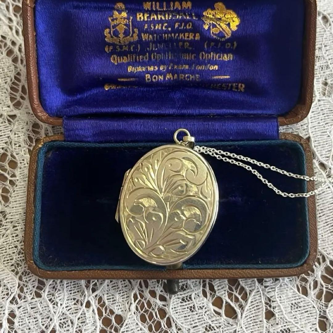 英国 シルバー ロケットペンダント ヴィクトリアン バーミンガム