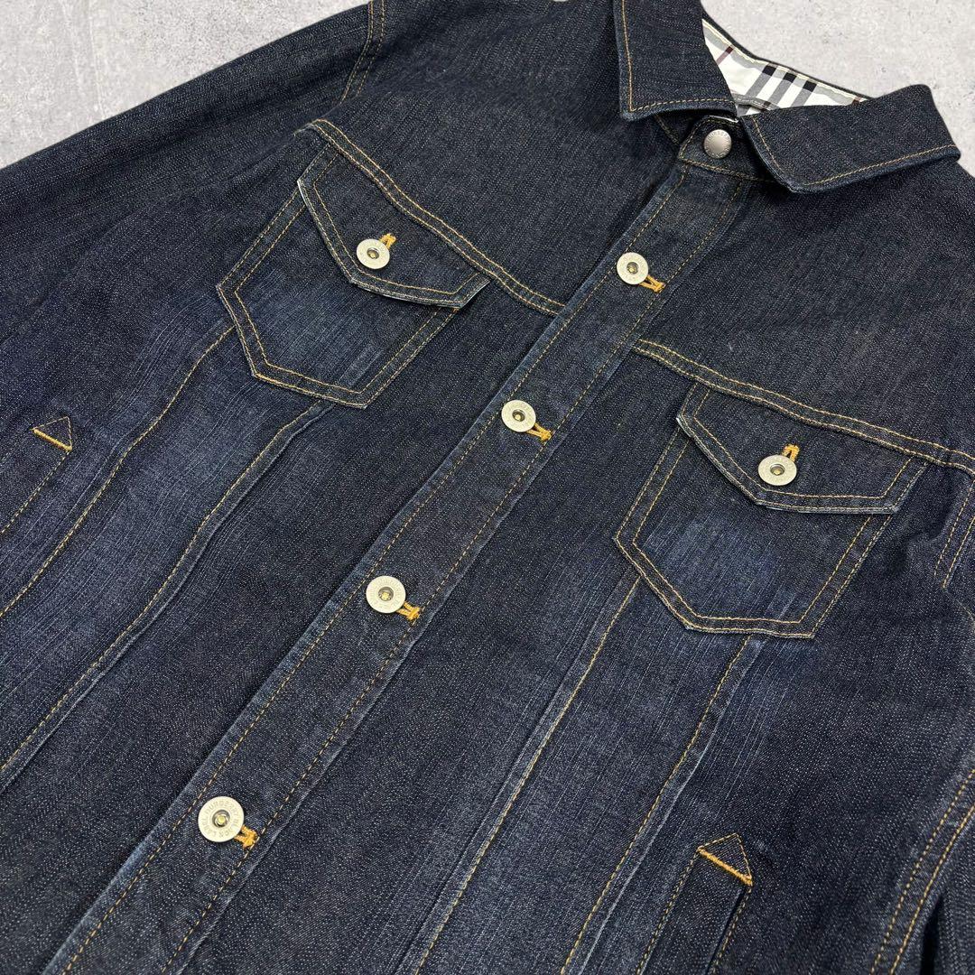 こばこうバーバリーブラックレーベル デニムジャケット L ノバチェック