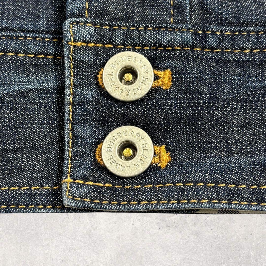 こばこうバーバリーブラックレーベル デニムジャケット L ノバチェック