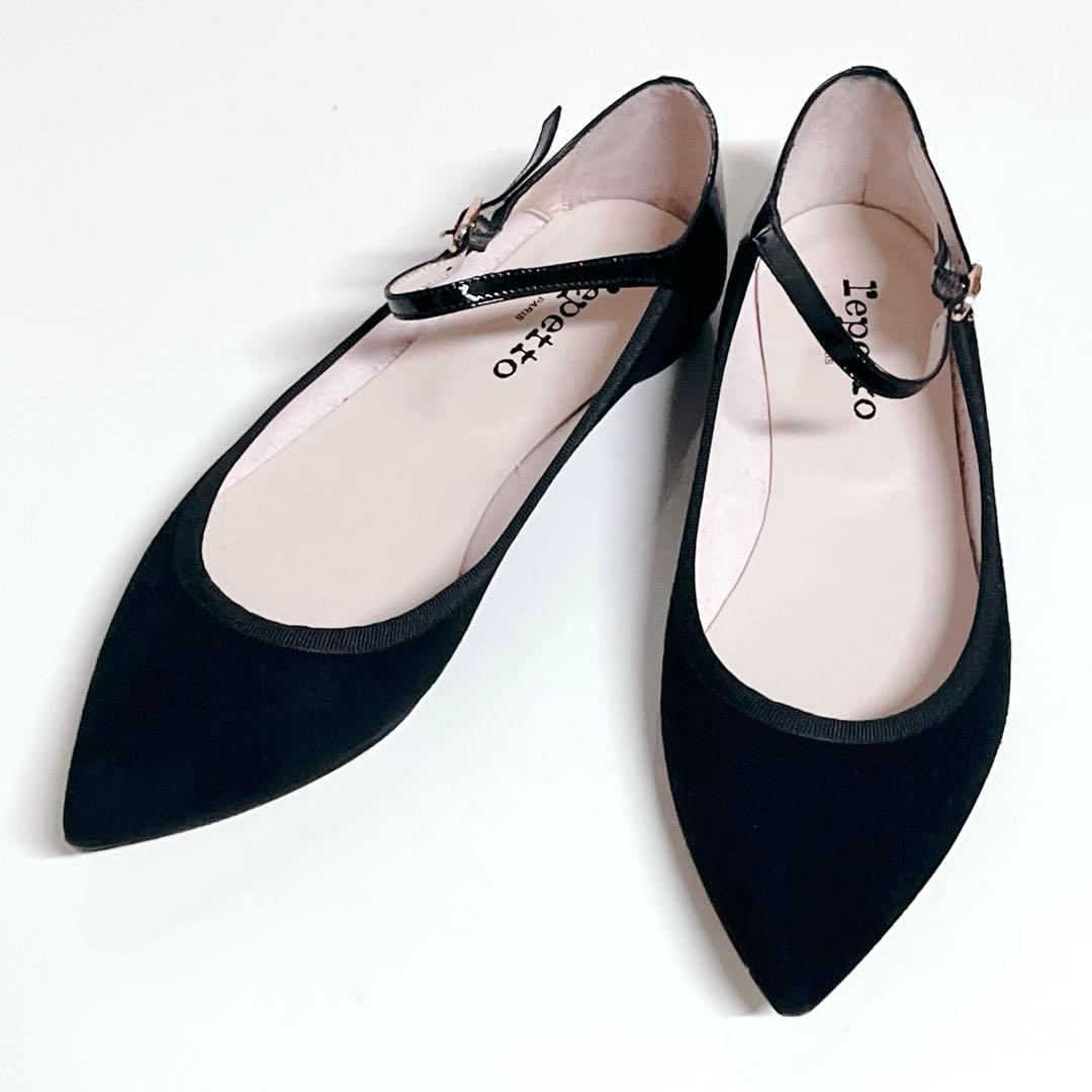 美品✨レペット クレメンス バレエシューズ ブラック 大きいサイズ40