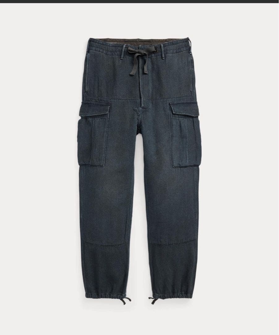 仁*様 新品！RRL 25awインディゴ ダブルフェイスド ツイル カーゴ パン
