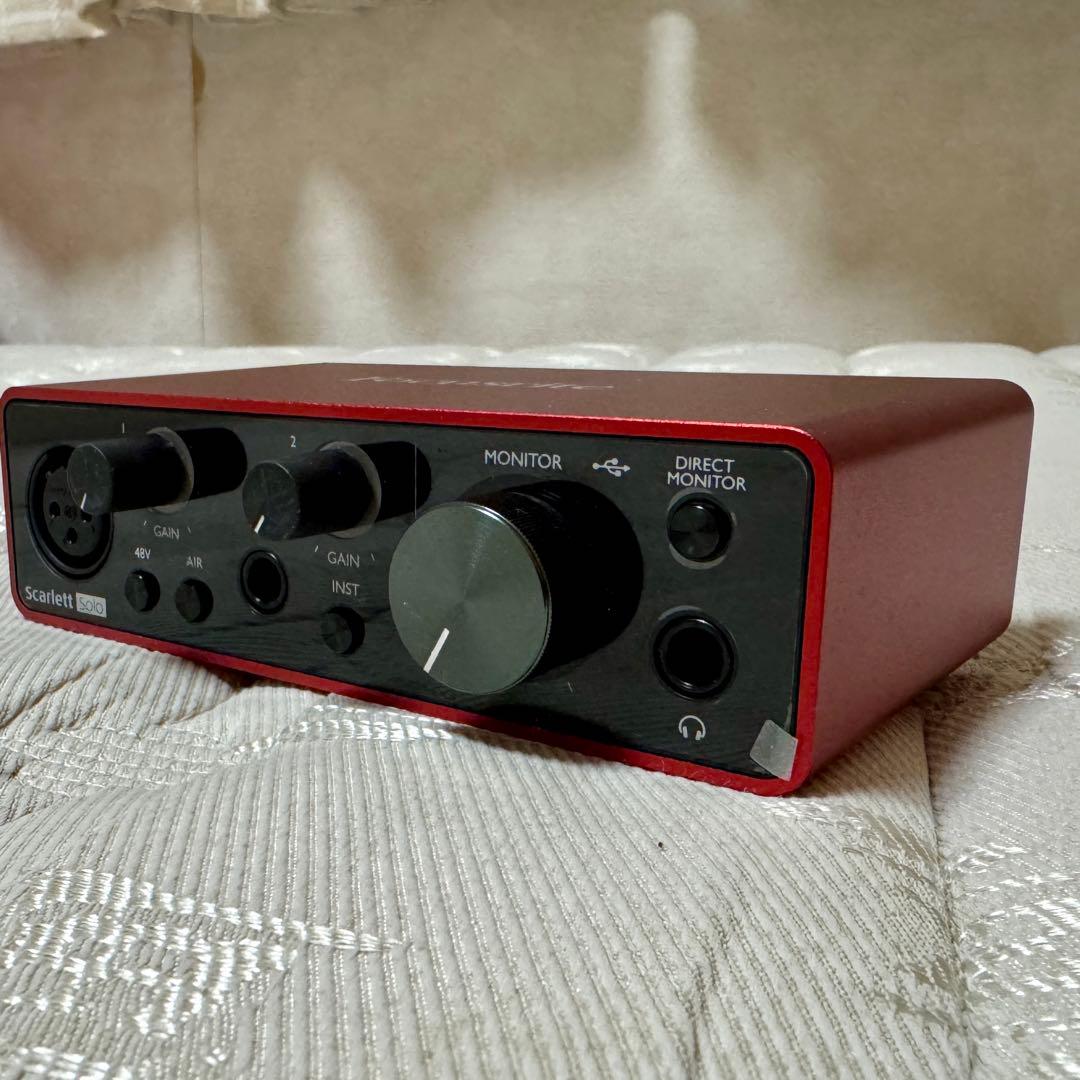 ほぼ新品！Focusrite / Scarlett solo Gen. 3