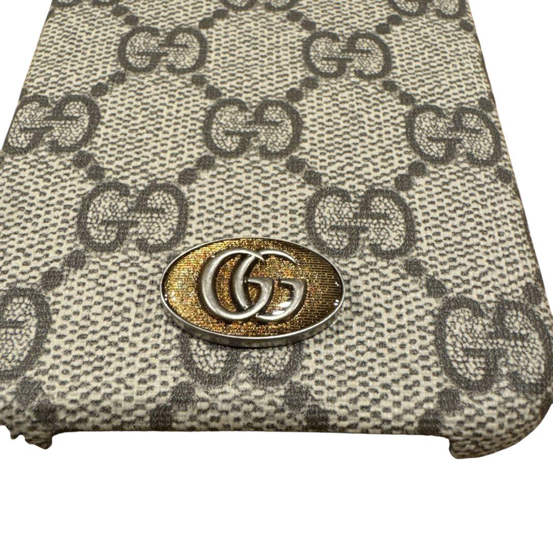 【美品】グッチ iPhoneケース GG柄キャンバスiPhone14/13対応