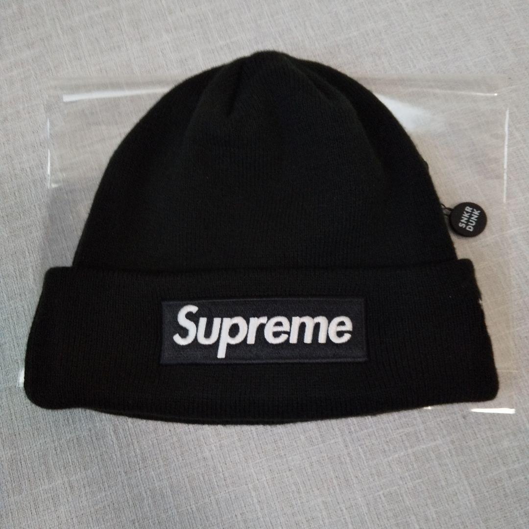 H*男様 Supreme 大人気BOXLogoビーニーブラック！試着程度です。