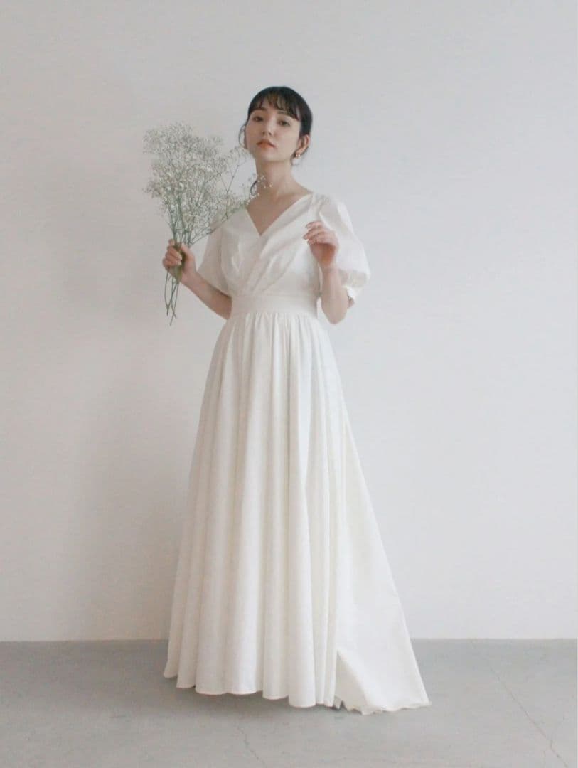 kaene タフタカシュクールドレス　36