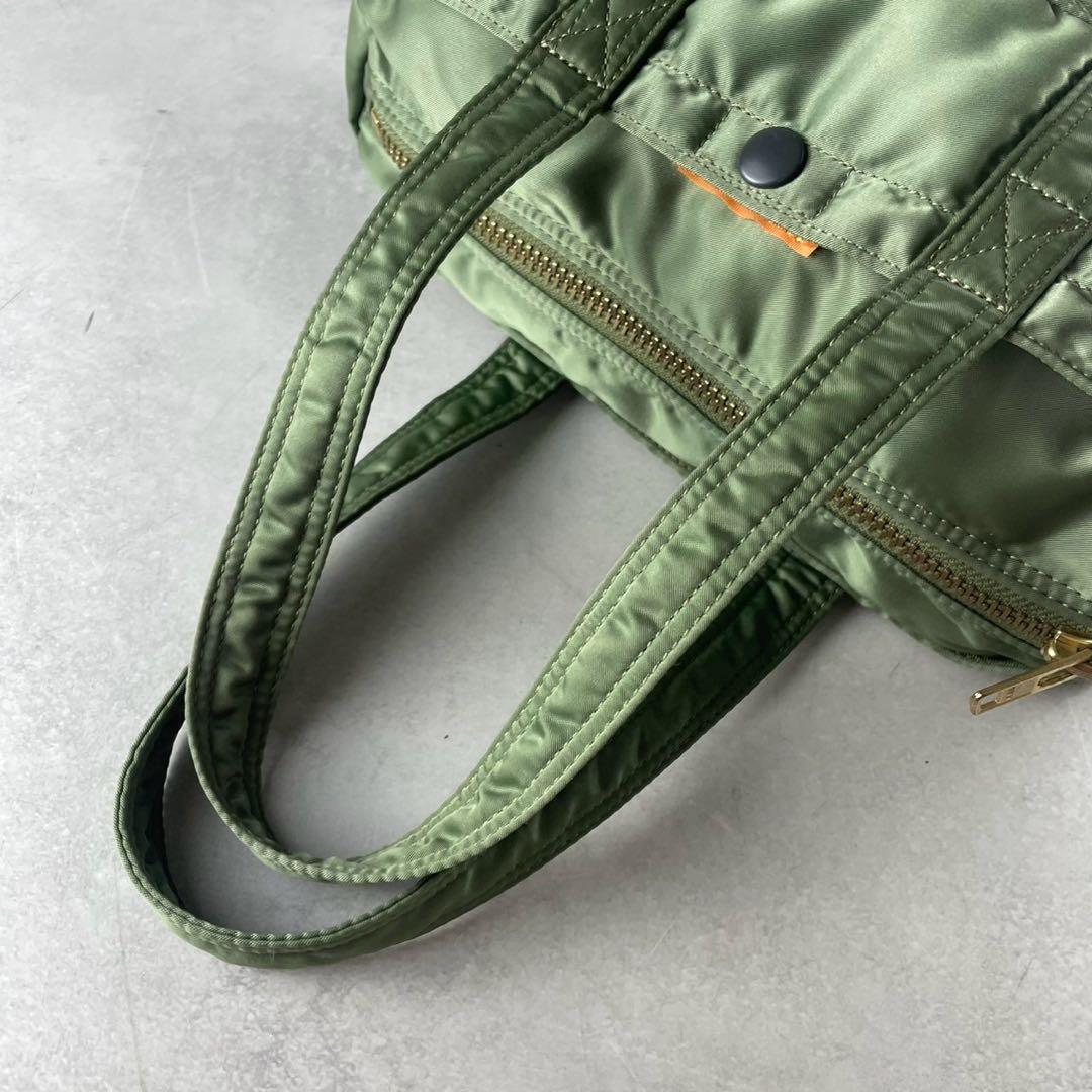 極美品✨ PORTER ポーター タンカー　ミニボストンバッグ　セージグリーン