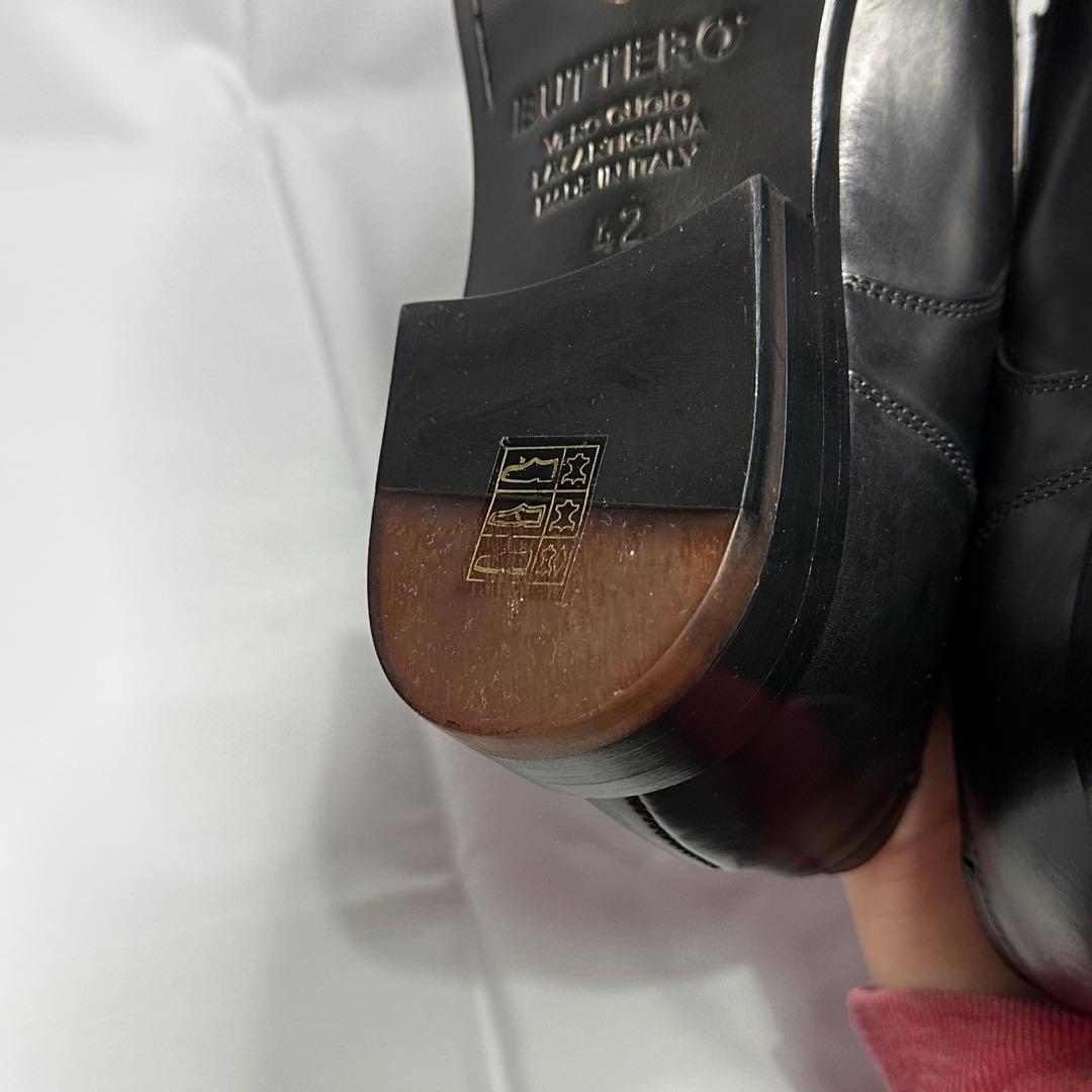 未使用☆ブッテロ☆メンズ☆革靴☆ブラック☆本革☆レザーシューズ☆173