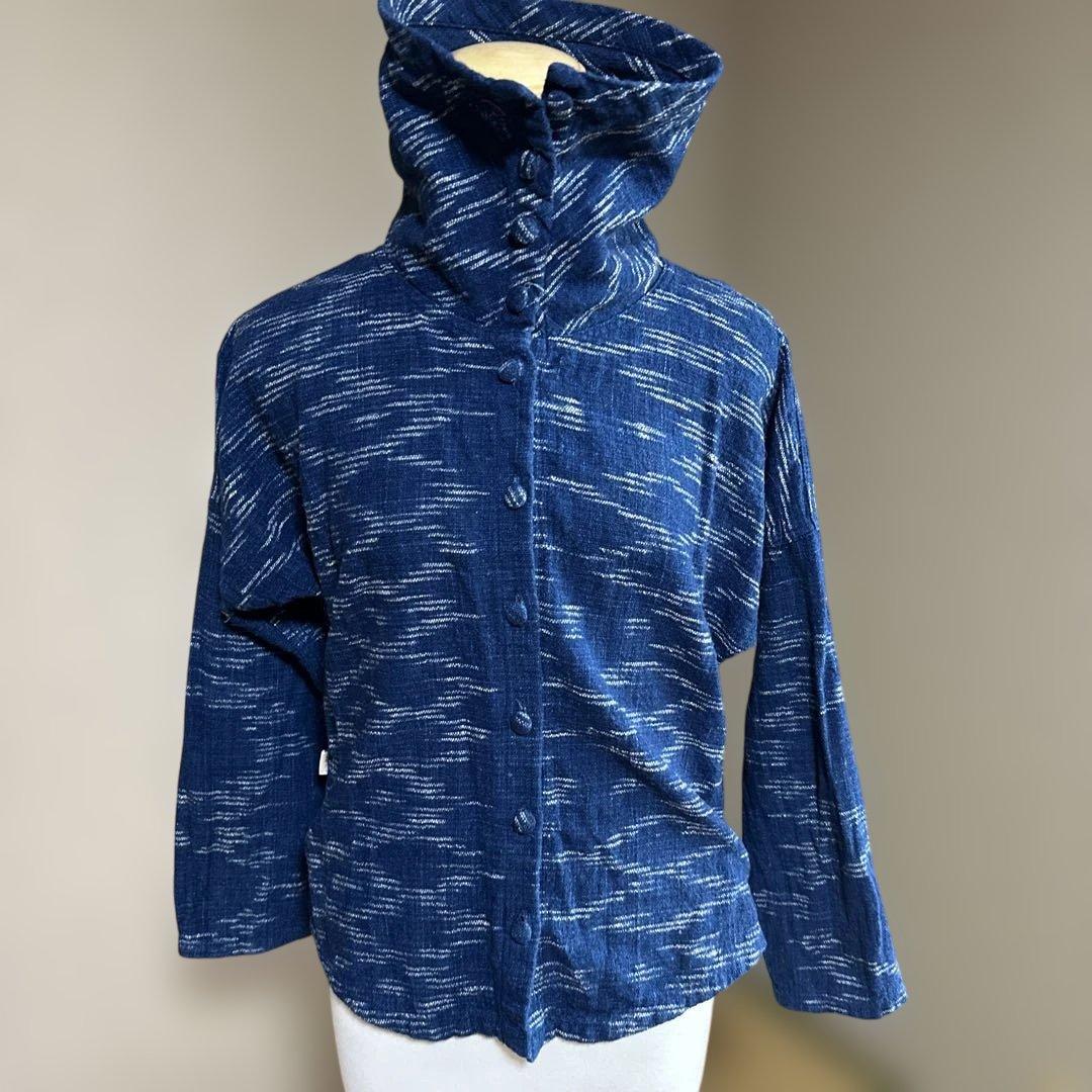 ウサトの服　ハンドメイド ネイビージャケット