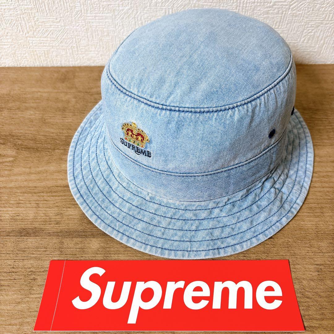 正規品　Supreme バケットハット　帽子 アメリカ製　デニム　水色