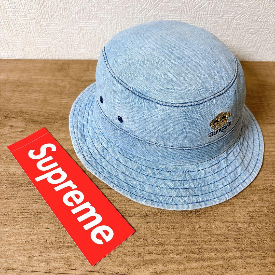 正規品　Supreme バケットハット　帽子 アメリカ製　デニム　水色