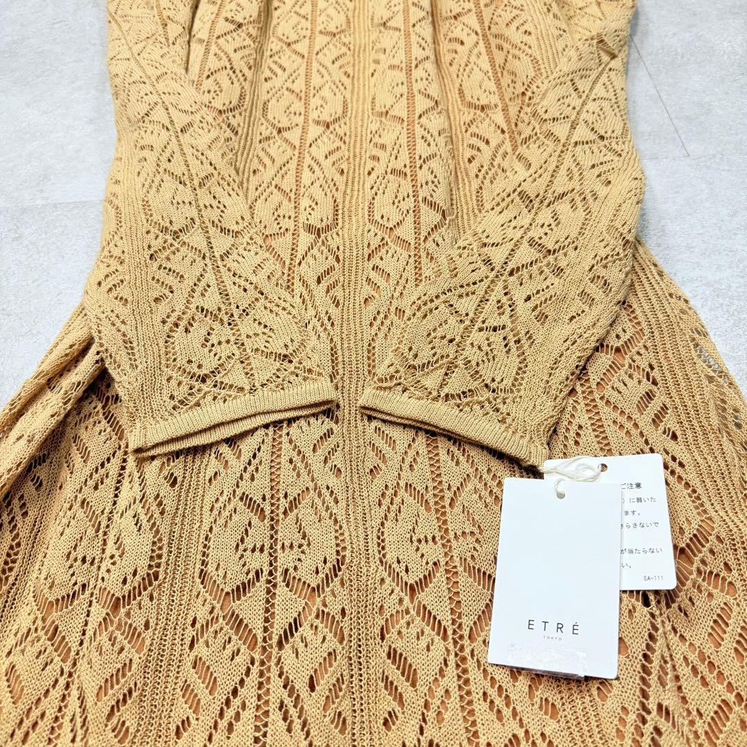 ブルちゃん 未使用✨ETRE TOKYO レースパターンニットワンピース