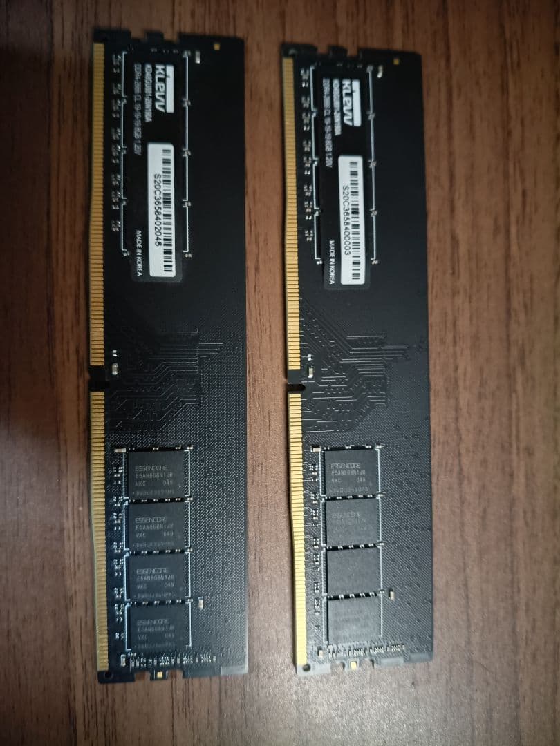 【動作確認済】KLEVV DDR4-2666 16GB (8GBx2) メモリ