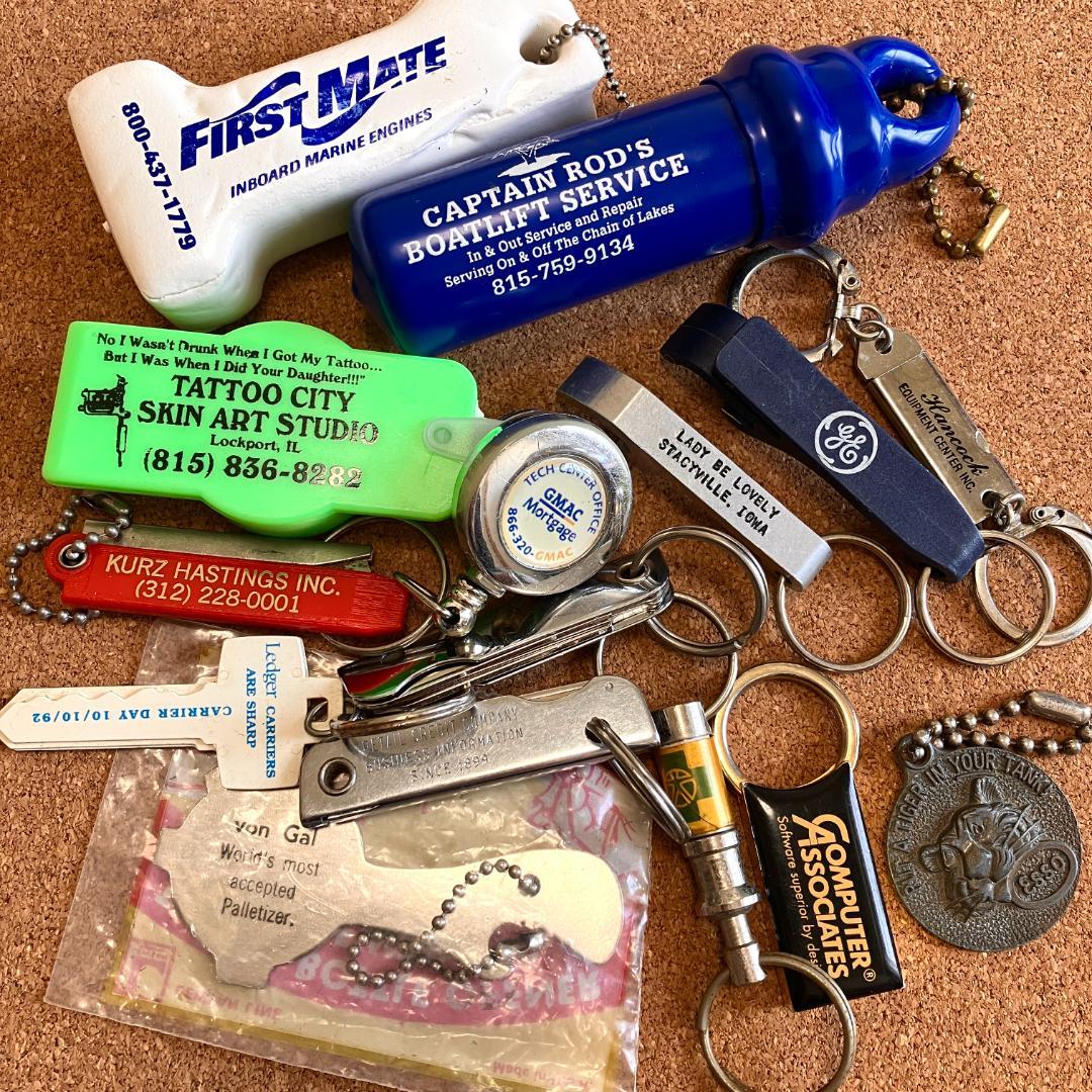 な*な様 アメリカのキーリング80個★vintage／まとめ売り／企業物／ノベル