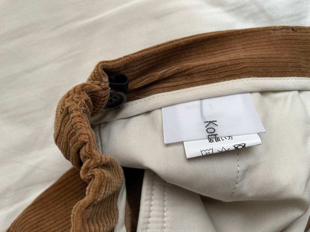 【超美品】kotonコーデュロイ トラウザーズ